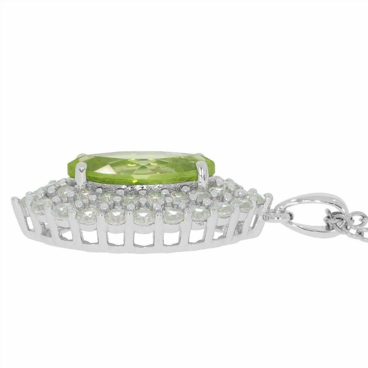 Sterling Silver Semi Mount Pendant Setting Marquise MQ 12x6mm White To - Syzjewelry