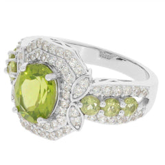 Sterling Silver Semi Mount Ring Setting Oval OV 9x7mm Double Halo 3 Ro - Syzjewelry