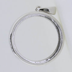 Sterling Silver Semi Mount Pendant Setting Gemstone Shaker Locket Pendant - Syzjewelry