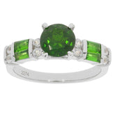 Sterling Silver Semi Mount Ring Setting Round RD 7x7mm White Topaz PJC2274R - Syzjewelry