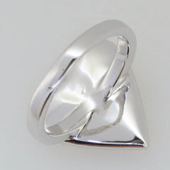 Solid Sterling Silver Semi Mount Ring Setting Oval OV 7x5mm Heart Halo - Syzjewelry