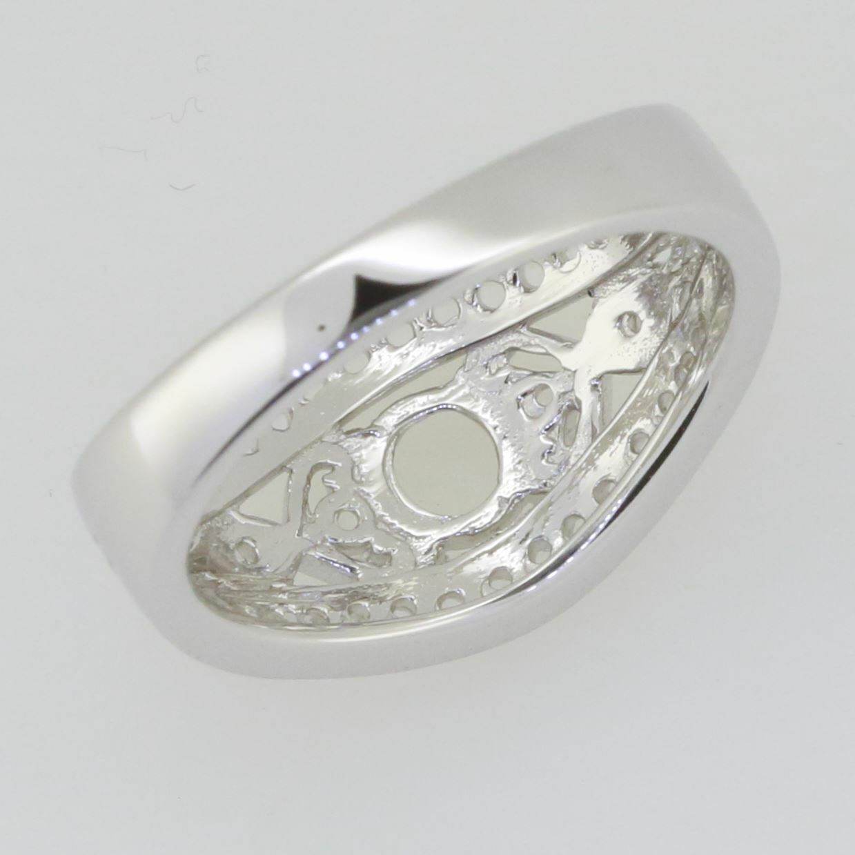 Sterling Silver Semi Mount Ring Setting Round RD 5x5mm White Topaz GTL20324R - Syzjewelry