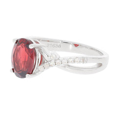 Sterling Silver Semi Mount Ring Setting Oval OV 9X7mm Crisscross Split Shank - Syzjewelry