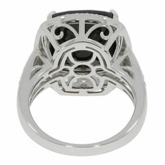 Sterling Silver Semi Mount Ring Setting CU 14X14mm White Topaz - Syzjewelry