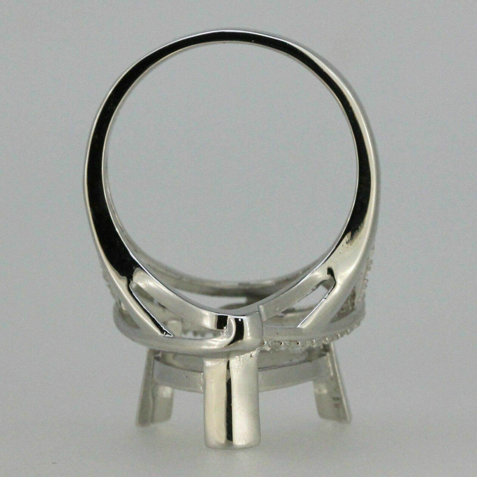 Sterling Silver Semi Mount Ring Setting Trillion Tri 13x13mm - Syzjewelry