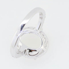 Sterling Silver Semi Mount Ring Setting Oval OV 12x10mm Solitaire - Syzjewelry