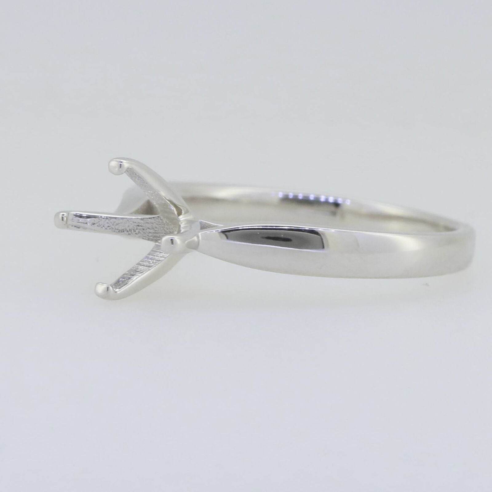 Sterling Silver Semi Mount Ring Setting Round RD 8x8mm Solitaire - Syzjewelry