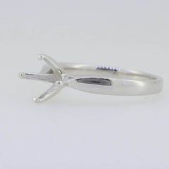 Sterling Silver Semi Mount Ring Setting Round RD 8x8mm Solitaire - Syzjewelry