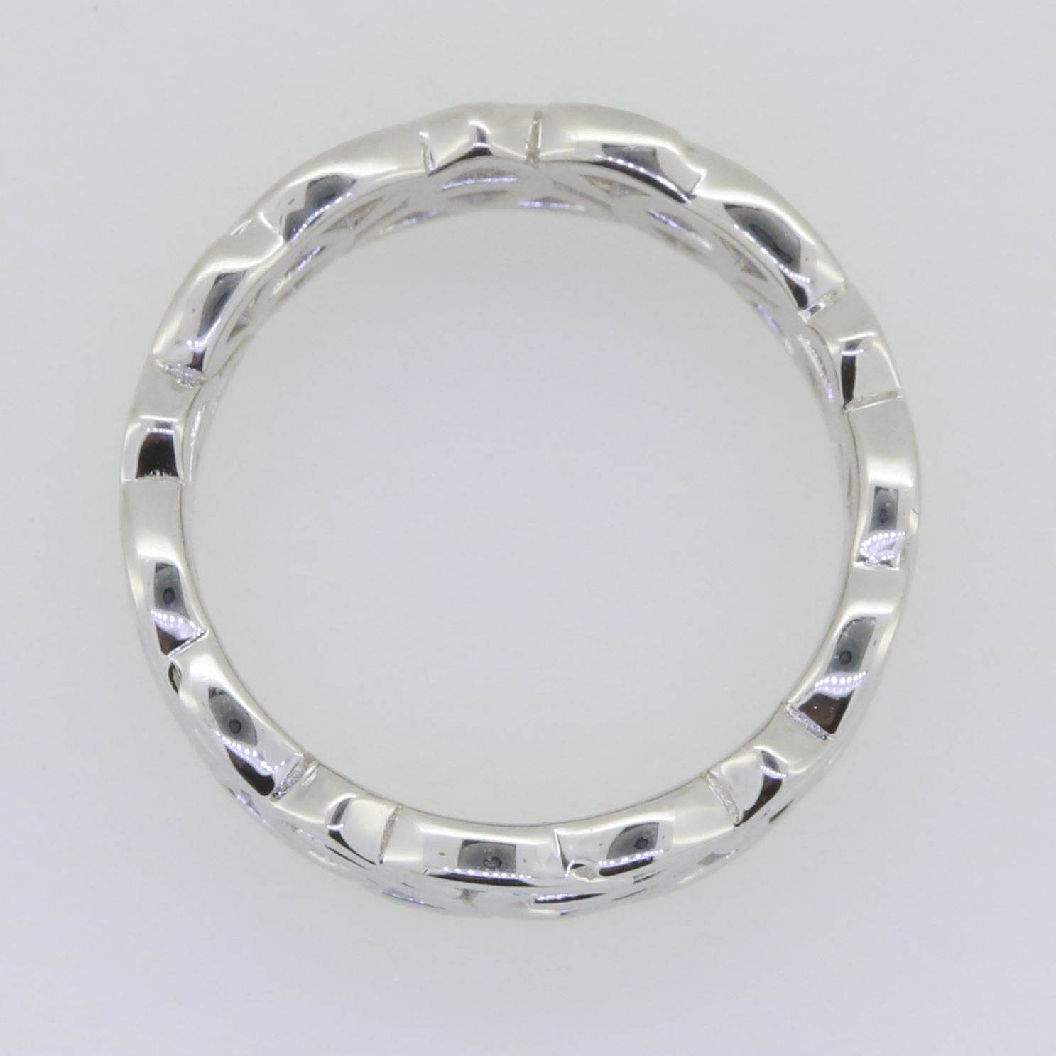 14K White Gold 7 mm Celtic Knot Band Ring - Syzjewelry