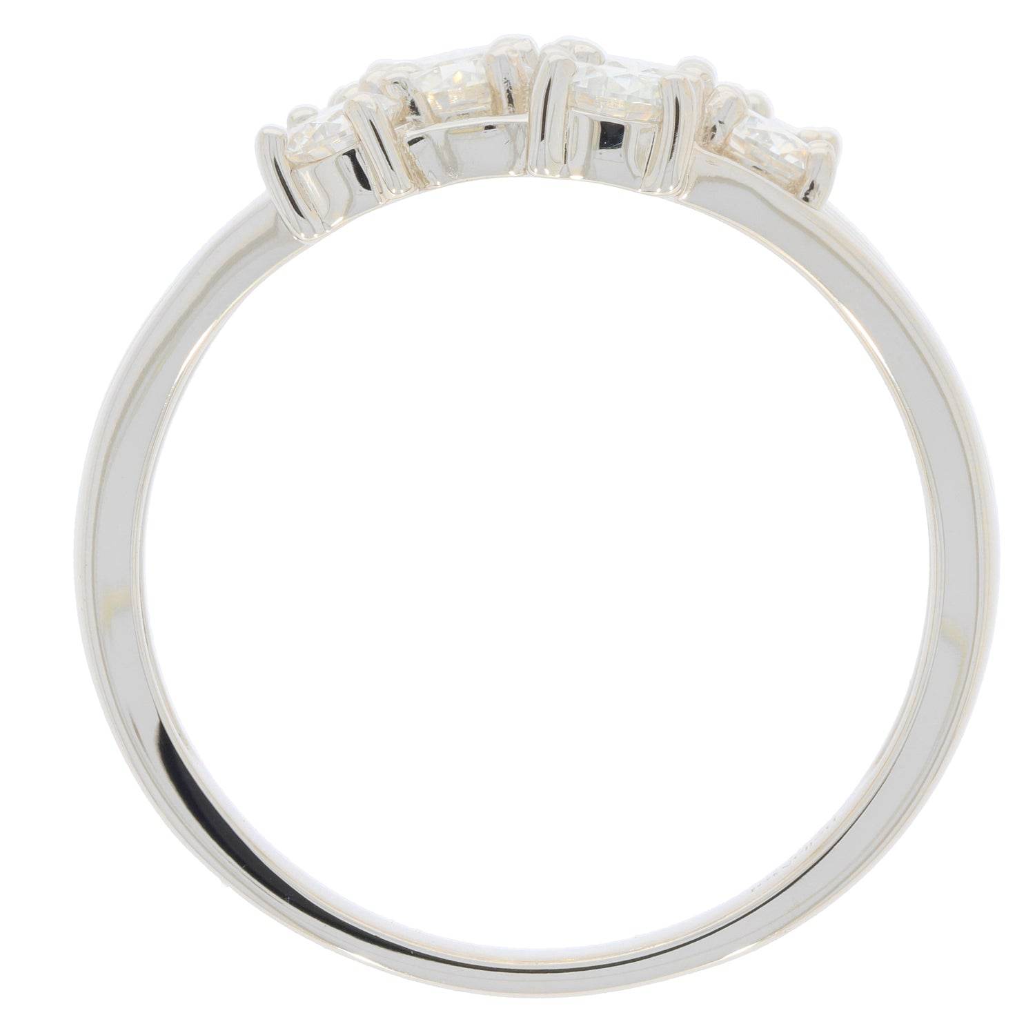 Sterling Silver Semi Mount Ring Setting Round RD 4X4mm 22752 - Syzjewelry