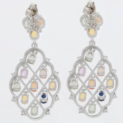 Sterling Silver Semi Mount Earrings Setting Oval OV 4.3mm - Syzjewelry