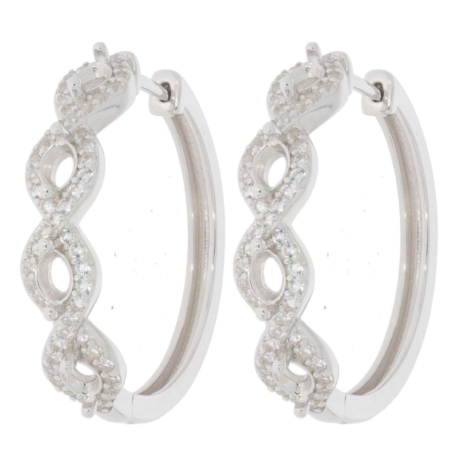 Sterling Silver Semi Mount Earrings Setting Oval OV 4X3mm Hoops - Syzjewelry