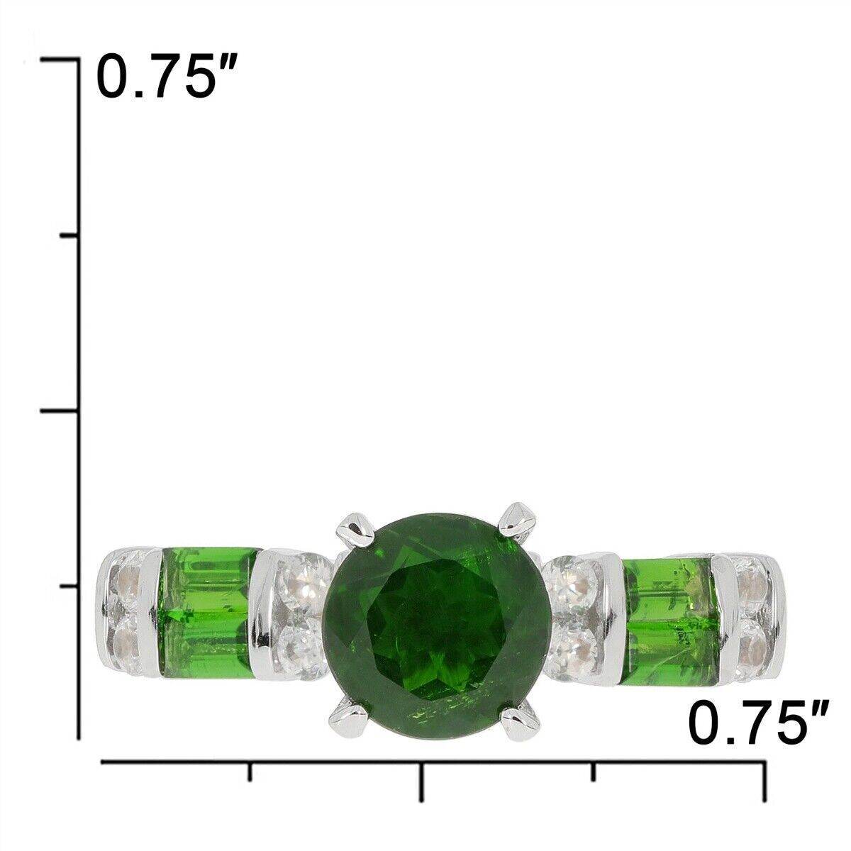 Sterling Silver Semi Mount Ring Setting Round RD 7x7mm White Topaz PJC2274R - Syzjewelry