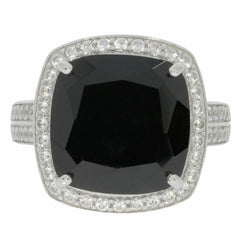 Sterling Silver Semi Mount Ring Setting CU 14X14mm White Topaz - Syzjewelry