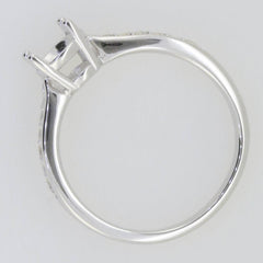 Sterling Silver Semi Mount Ring Setting Oval OV 8X6mm White Topaz GTL20334R - Syzjewelry