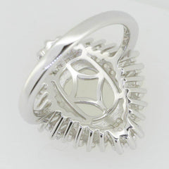 14K White Gold Semi Mount Ring Setting Cushion CU 10x8mm - Syzjewelry