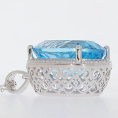 Sterling Silver Semi Mount Pendant Setting Oval OV 20X15mm - Syzjewelry