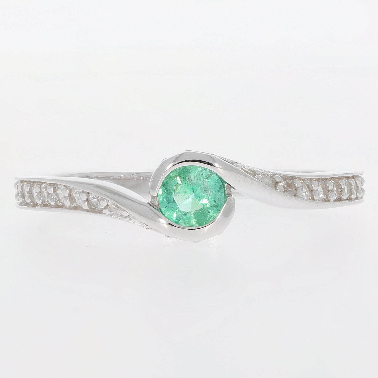 Sterling Silver Semi Mount Ring Setting Round RD 4x4mm D - PJC24488R - Syzjewelry