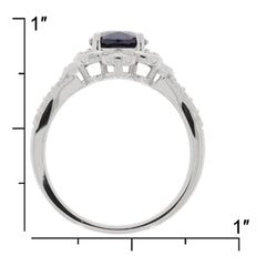 Sterling Silver Semi Mount Ring Setting Oval OV 9X7mm D-PJC22088R - Syzjewelry