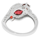 Sterling Silver Semi Mount Ring Setting Round RD 8x8 4x4mm 3 Stones By - Syzjewelry