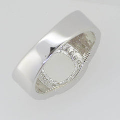 Men's Sterling Silver Semi Mount Ring Setting Round RD 9x9mm Halo - Syzjewelry