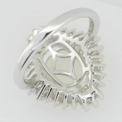 Sterling Silver Semi Mount Ring Setting Cushion CU 10x8mm White Topaz - Syzjewelry