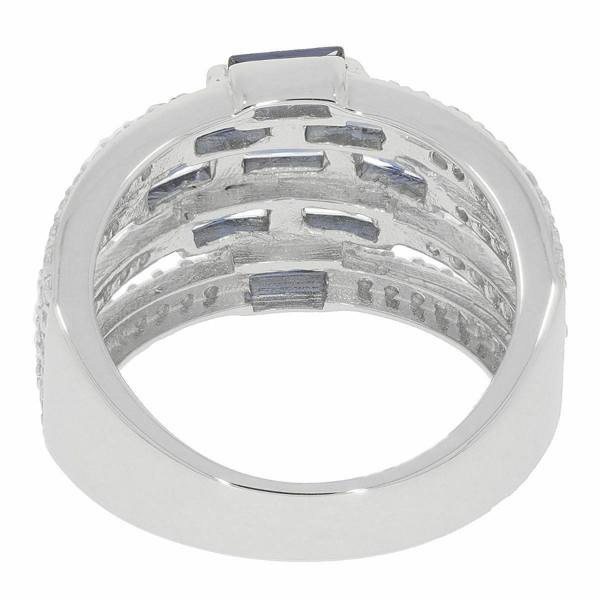 Sterling Silver Semi Mount Ring Setting OCT 5X2.5mm White Topaz N0041PJC0555 - Syzjewelry