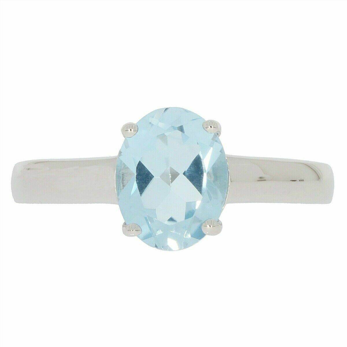 Sterling Silver Semi Mount Ring Setting Oval OV 9x7mm White Topaz PJC2179R - Syzjewelry