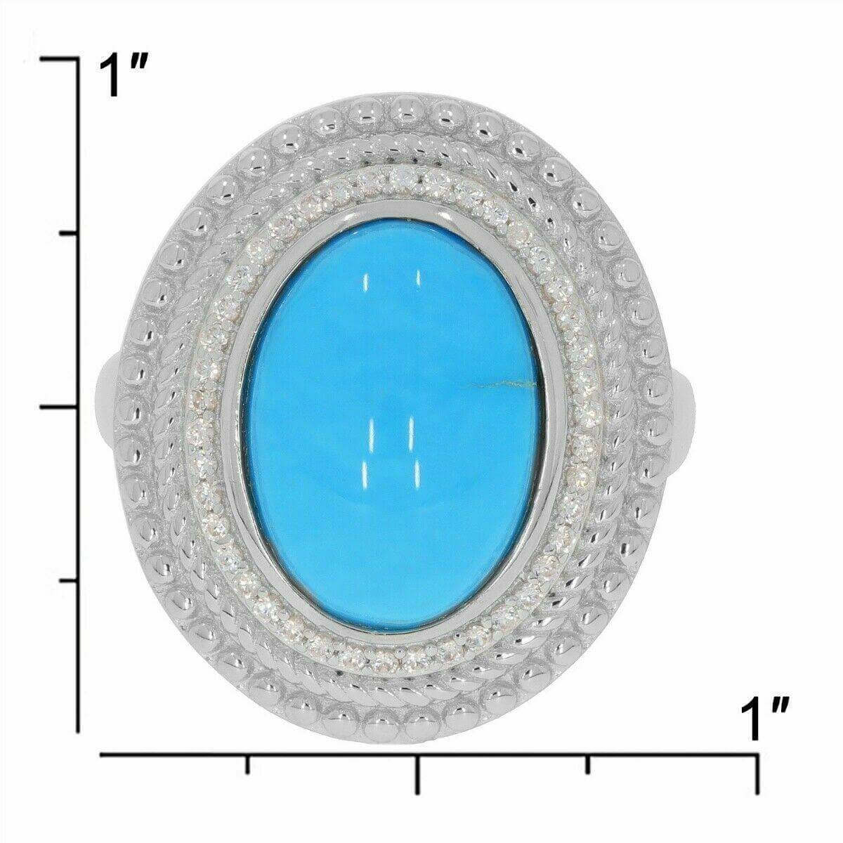 Sterling Silver Semi Mount Ring Setting Oval OV 14x10mm Cabochon White Solid - Syzjewelry