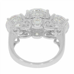 Sterling Silver Semi Mount Ring Setting Round RD 10x10 8x8mm White Topaz - Syzjewelry