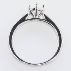 Sterling Silver Semi Mount Ring Setting Round RD 6x6 mm solitaire Whit - Syzjewelry