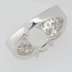 Sterling Silver Semi Mount Ring Setting Oval OV 10x8mm White Topaz Solid - Syzjewelry