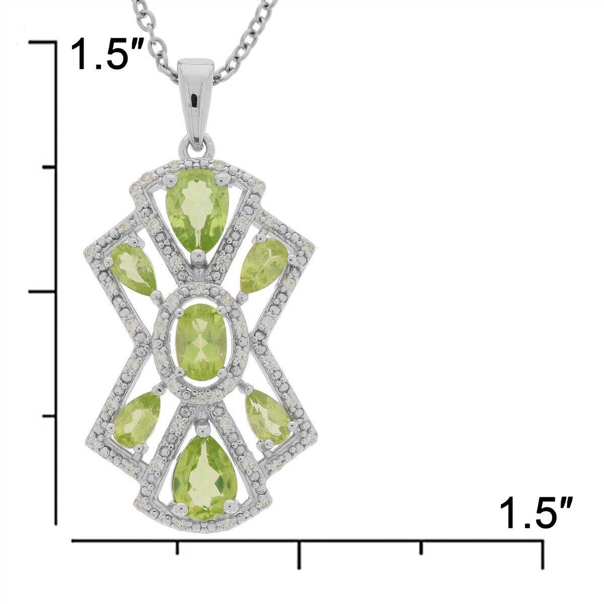 Sterling Silver Semi Mount Pendants Setting PE 7x5 OV 6x4 PE 5x3mm White Topaz Halo - Syzjewelry