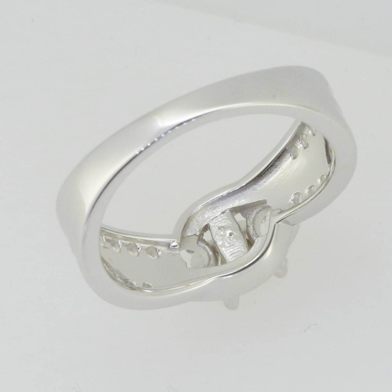 14K White Gold Semi Mount Ring Setting Cushion CU 5X5mm GTL20338R14K - Syzjewelry