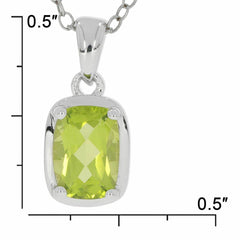 Sterling Silver Semi Mount Pendant Setting CU 7X5mm White Topaz - Syzjewelry