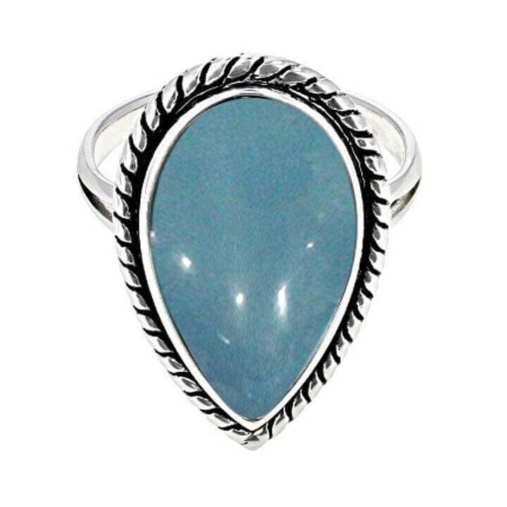 Vintage Style Sterling Silver Semi Mount Ring Setting PE 27X17mm Cabochon - Syzjewelry