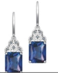 Sterling Silver Semi Mount Earrings Setting OCT 10X8mm Leverback White - Syzjewelry