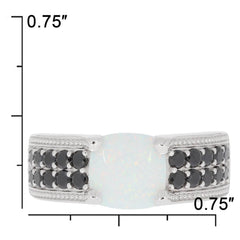 Sterling Silver Semi Mount Ring Setting Cab Cushion CU 8X8mm - Syzjewelry