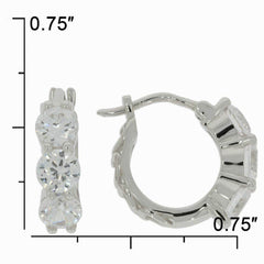Sterling Silver Semi Mount Earrings Setting RD 5x5mm French Clip - Syzjewelry