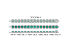 Sterling Silver Semi Mount Bracelet Setting Emerald OCT 8x6mm PE 5x3 RD2.8 2 - Syzjewelry