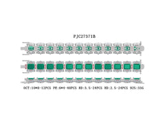 Sterling Silver Semi Mount Bracelet Setting Emerald OCT 10X8mm PE 6x4 RD3.5 - Syzjewelry