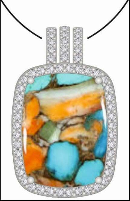 Sterling Silver Semi Mount Pendant Setting Cushion CU 20X15mm PJC21145P - Syzjewelry