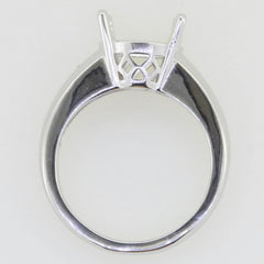 Men's Sterling Silver Semi Mount Ring Setting Round RD 10x10mm - Syzjewelry