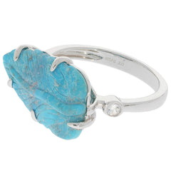 Sterling Silver Semi Mount Ring Setting Cab Pear PE 22x13mm White Topa - Syzjewelry