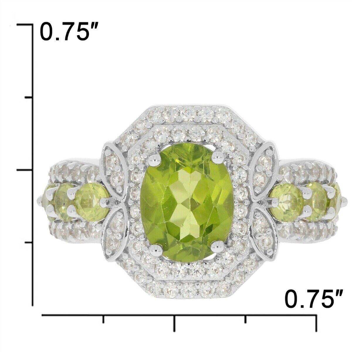 Sterling Silver Semi Mount Ring Setting Oval OV 9x7mm Double Halo 3 Ro - Syzjewelry