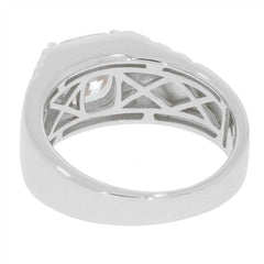 Men's Ring Settings Sterling Silver Ring Mounting Cushion CU 8X8mm - Syzjewelry