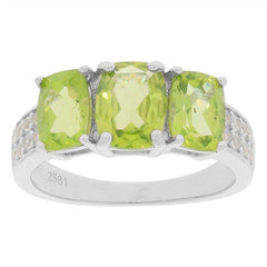 Sterling Silver Semi Mount Ring Setting CU 8x6mm CU 7x5mm White Topaz - Syzjewelry