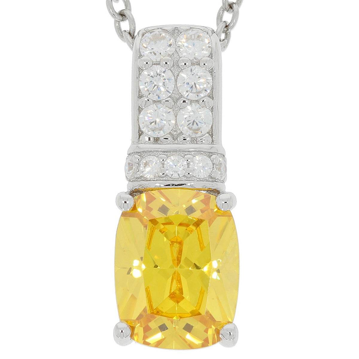 Sterling Silver Semi Mount Pendant Setting Cushion CU 9x7mm - Syzjewelry