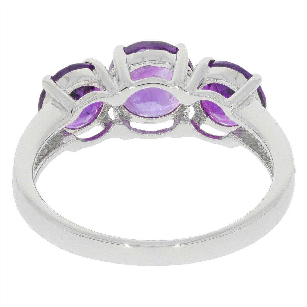 Sterling Silver Semi Mount Ring Setting RD 7x7mm RD 6x6mm White Topaz - Syzjewelry