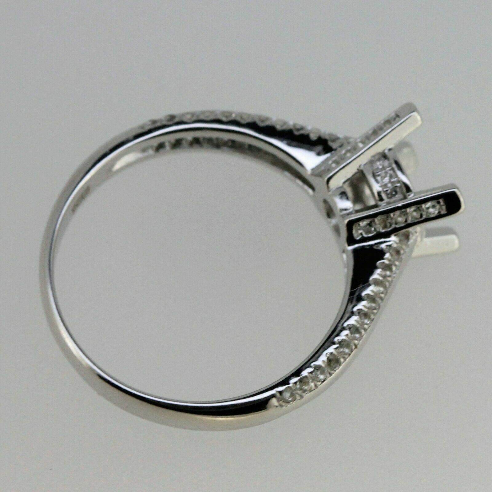 Semi Mount Ring Setting Round Rd 7x7mm Solitaire Engagement Design - Syzjewelry